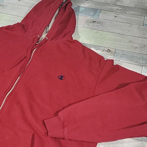 Maroon Champion Hoodie sz 2XL - Picture 2 of 6